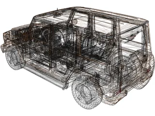 Mercedes-Benz G500 W463 (2008) 3D Model preview