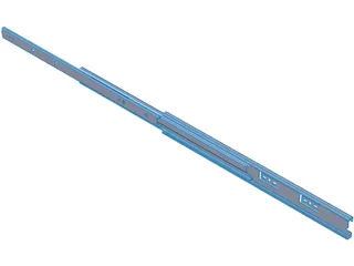 Drawer Slide 18 Inch 3D Model preview