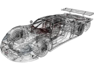 Maserati MC12 (2009) 3D Model preview