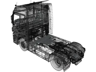 Mercedes-Benz Actros 8144 3D Model preview