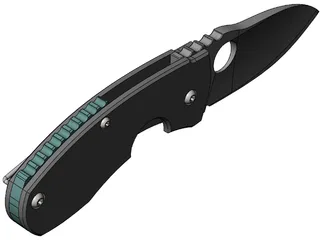 Pocket Knife 3D Model preview