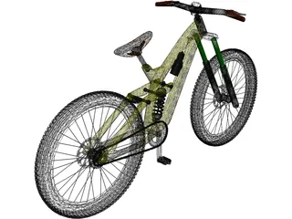 Mountain Bike Downhill 3D Model preview