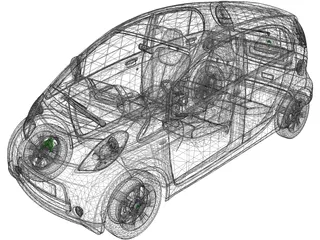 Citroen C-Zero 3D Model preview