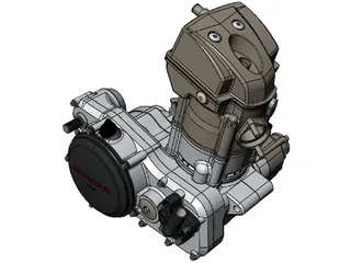 Honda CRF250R Engine 3D Model preview