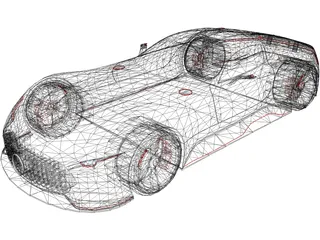Mercedes-Benz AMG Vision GT Concept 3D Model preview