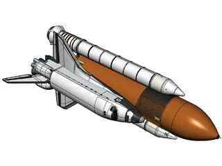 Space Shuttle 3D Model preview