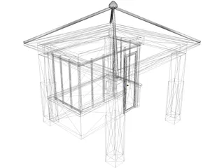 Guard House 3D Model preview