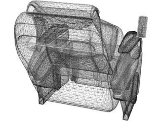 Massage Chair 3D Model preview