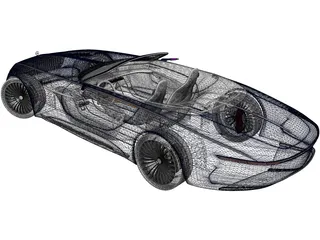 Mercedes-Maybach Vision 6 Cabriolet (2018) 3D Model preview