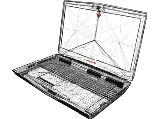 Alienware Laptop 3D Model preview