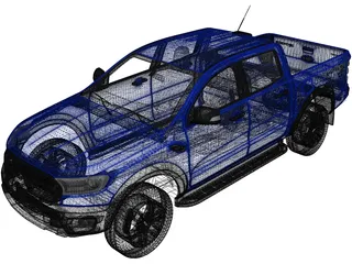 Ford Ranger Raptor (2018) 3D Model preview