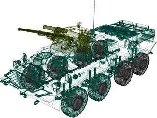 BTR-3E1 3D Model preview