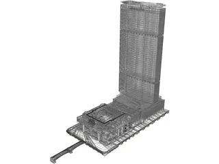 Metlife Tower 3D Model preview