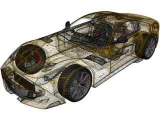Ferrari F12TDF (2016) 3D Model preview