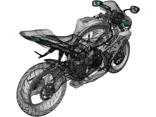 Suzuki GSX-R 750 (2008) 3D Model preview
