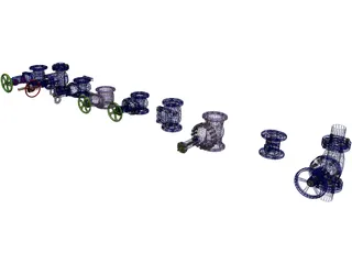 Valve Collection 3D Model preview