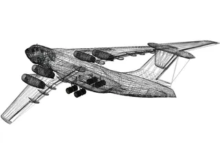 Ilyushin IL-76 Candid 3D Model preview