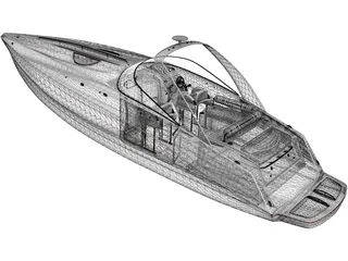 Speedboat 3D Model preview