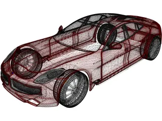 Fisker Karma Revero (2018) 3D Model preview