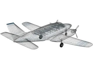 Piper PA-31 Navajo 3D Model preview