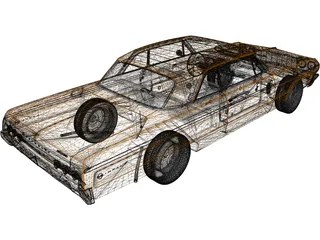 Chevrolet Impala SS 2-Doors (1964) 3D Model preview