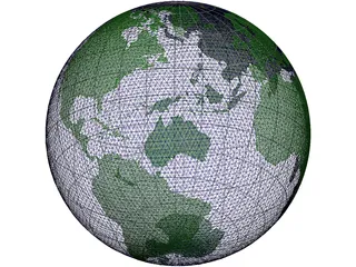 Globe 3D Model preview