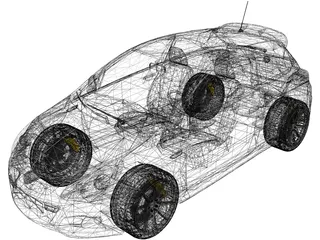 Opel Corsa OPC 3D Model preview