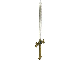 Osmanthus Sword 3D Model preview