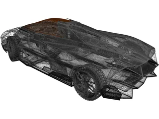 Lamborghini Egoista 3D Model preview