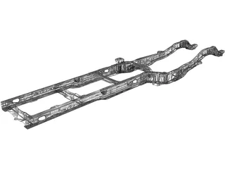 Ford F-550 Pickup Frame (2017) 3D Model preview