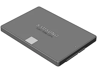 Samsung SSD 3D Model preview