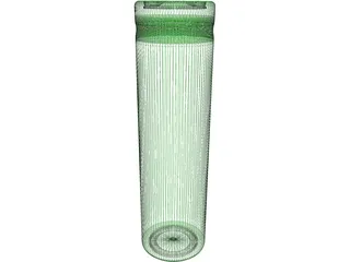 Lithium-Ion Battery 18650 3D Model preview