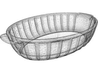 Ceramic Baking Dish 3D Model preview