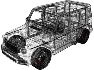 Mercedes-Benz G500 (2019) 3D Model preview