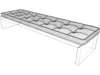 Bench 3D Model preview