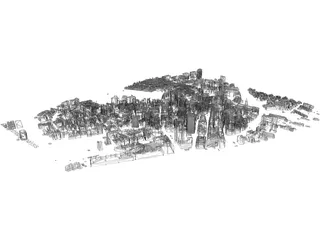 Boston City Hall 3D Model preview