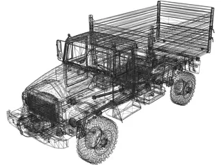 GAZ 33081 3D Model preview