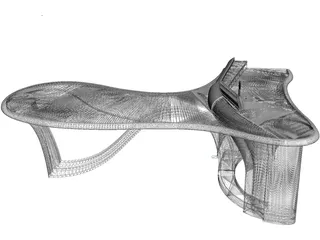 Office Table 3D Model preview
