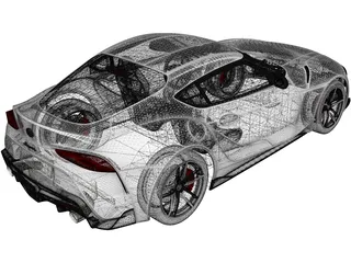 Toyota Supra [A90] (2019) 3D Model preview