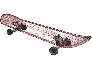 Skateboard 3D Model preview