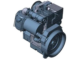 Deutz D2011 L02 Engine 3D Model preview