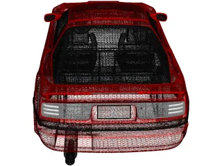 Toyota Supra 3.0i Turbo (1990) 3D Model preview