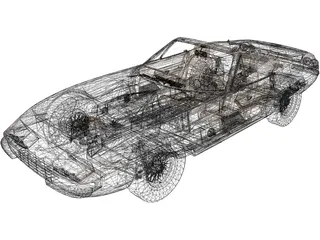 Ferrari 365 GTS4 3D Model preview