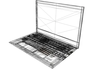 Lenovo Laptop 3D Model preview