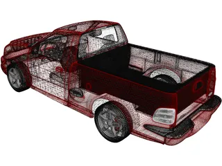 Ford F-150 SVT Lightning (1999) 3D Model preview