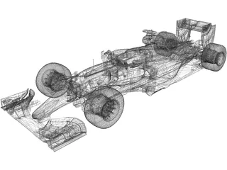 Mercedes-Benz F1 W06 Hybrid (2015) 3D Model preview