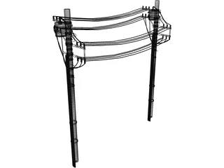 Power Line 3D Model preview
