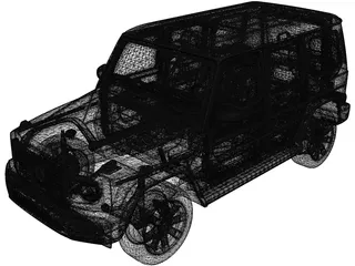 Mercedes-Benz G500 G-Class (2019) 3D Model preview