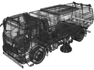 JieFang Road Sweeper 3D Model preview