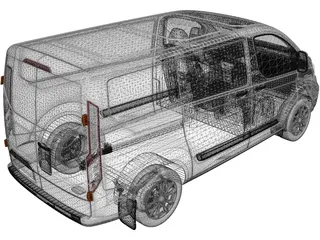 Ford Transit 3D Model preview